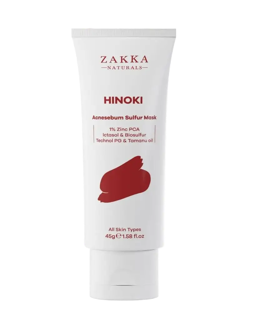 Zakka Naturals Hinoki Acnesebum Sulfur Mask