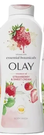 Olay Essential Botanicals Essence Body Wash Strawberry and Sweet Cream