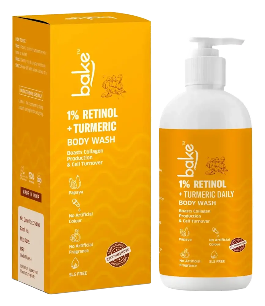 Bake 1% Retinol + Turmeric Body Wash