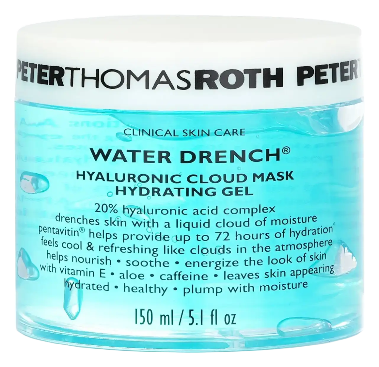 Peter Thomas Roth Water Drench Hyaluronic Cloud Mask Hydrating Gel
