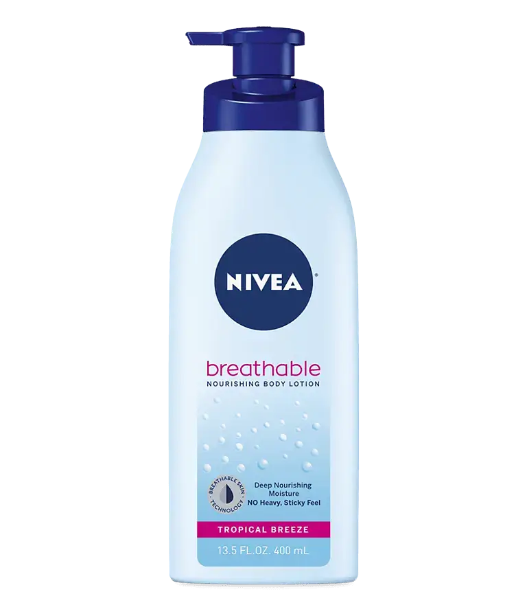Nivea Breathable Nourishing Body Lotion Fresh Fusion (No Fragrance), Tropical Breeze