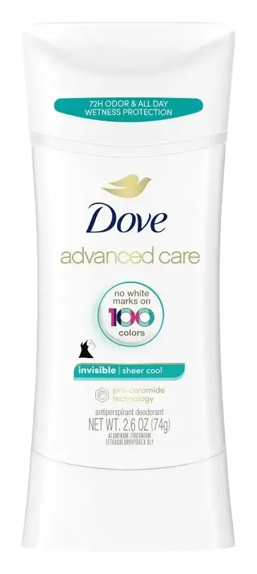 Dove Advanced Care Invisible Antiperspirant Deodorant Stick Sheer Cool