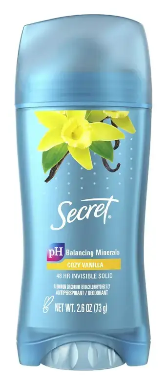 Secret Invisible Solid Antiperspirant Deodorant Cozy Vanilla