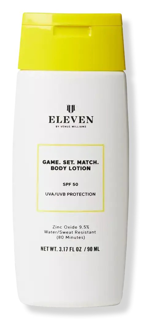 EleVen by Venus Williams Game. Set. Match. Body Lotion SPF 50