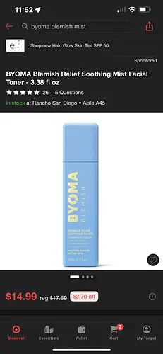 BYOMA Redness Relief Soothing Toner