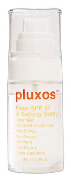 Pluxos Sunscreen + Skincare SPF 47 Mist Spray