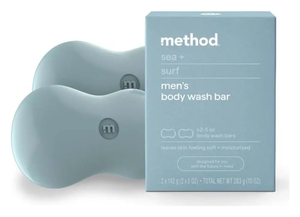 Method Men's Body Wash Bar Sea + Surf
