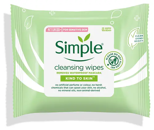 Simple Skincare Kind To Skin Cleansing Facial Wipes UK