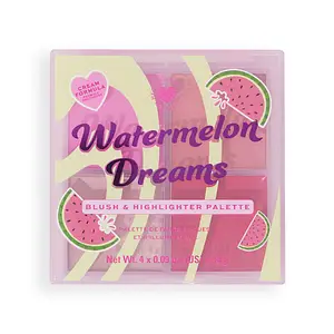 Revolution Beauty I Heart Revolution Watermelon Dreams Blush & Highlighter Quad
