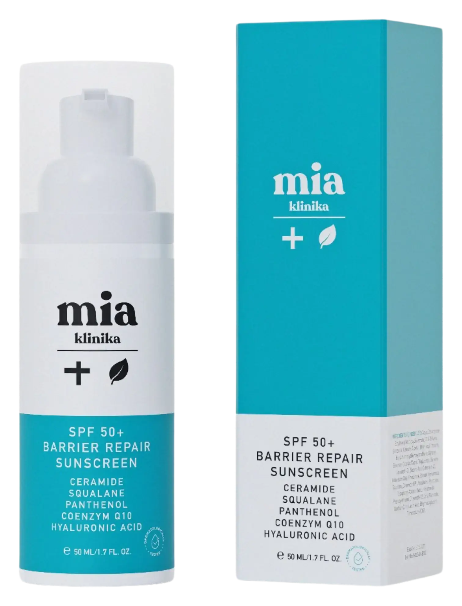 mia klinika SPF 50+ Barrier Repair Sunscreen