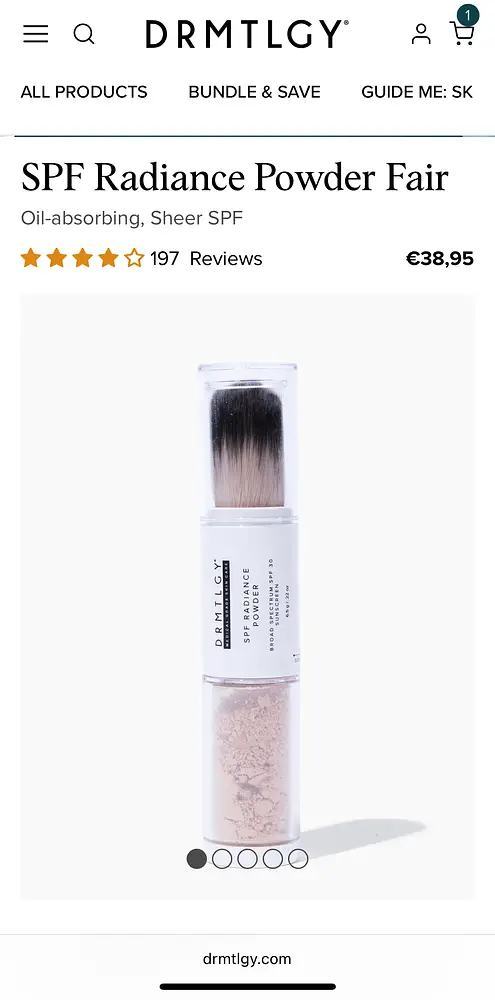 DRMTLGY Spf Radiance powder 30 Fair