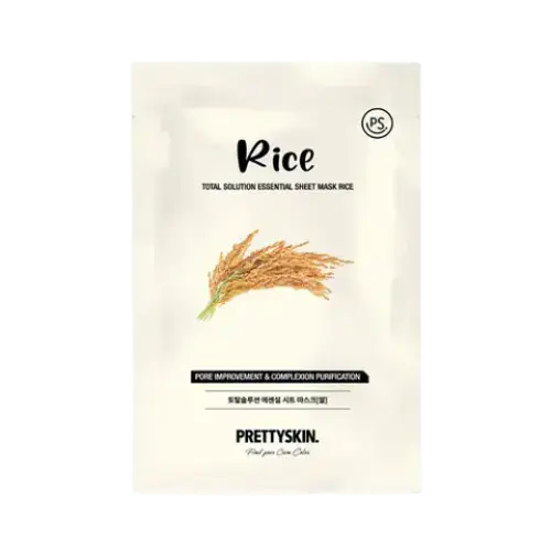 Pretty Skin Total Solution Essential Sheet Mask Rice
