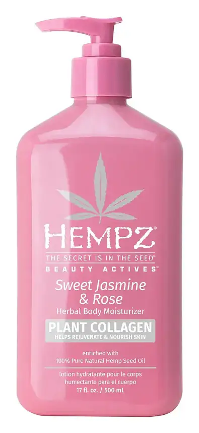 Hempz Beauty Actives Sweet Jasmine & Rose Collagen Infused Herbal Body Moisturizer