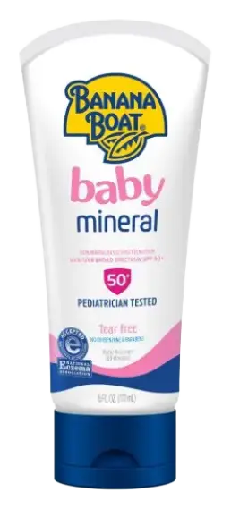 Banana Boat Baby 100% Mineral Lotion SPF 50+