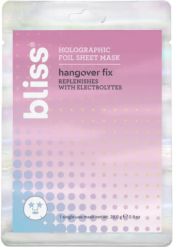 Bliss Hangover Fix Holographic Foil Sheet Mask