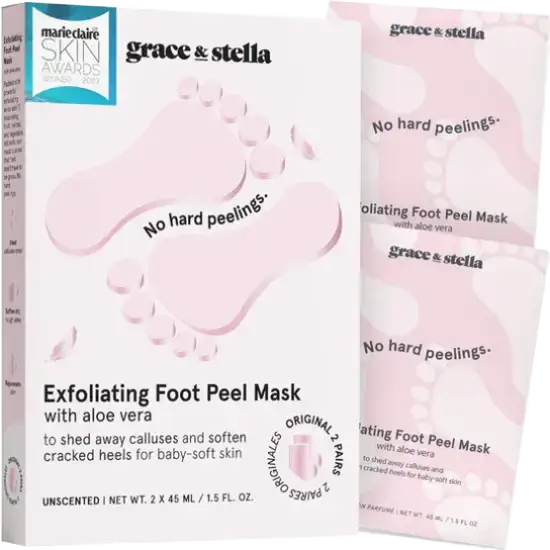 Grace & Stella Exfoliating Foot Peel Mask Lavender