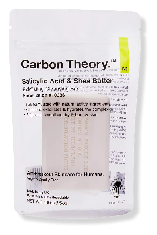 Carbon Theory Salicylic Acid & Shea Butter Exfoliating Cleansing Bar