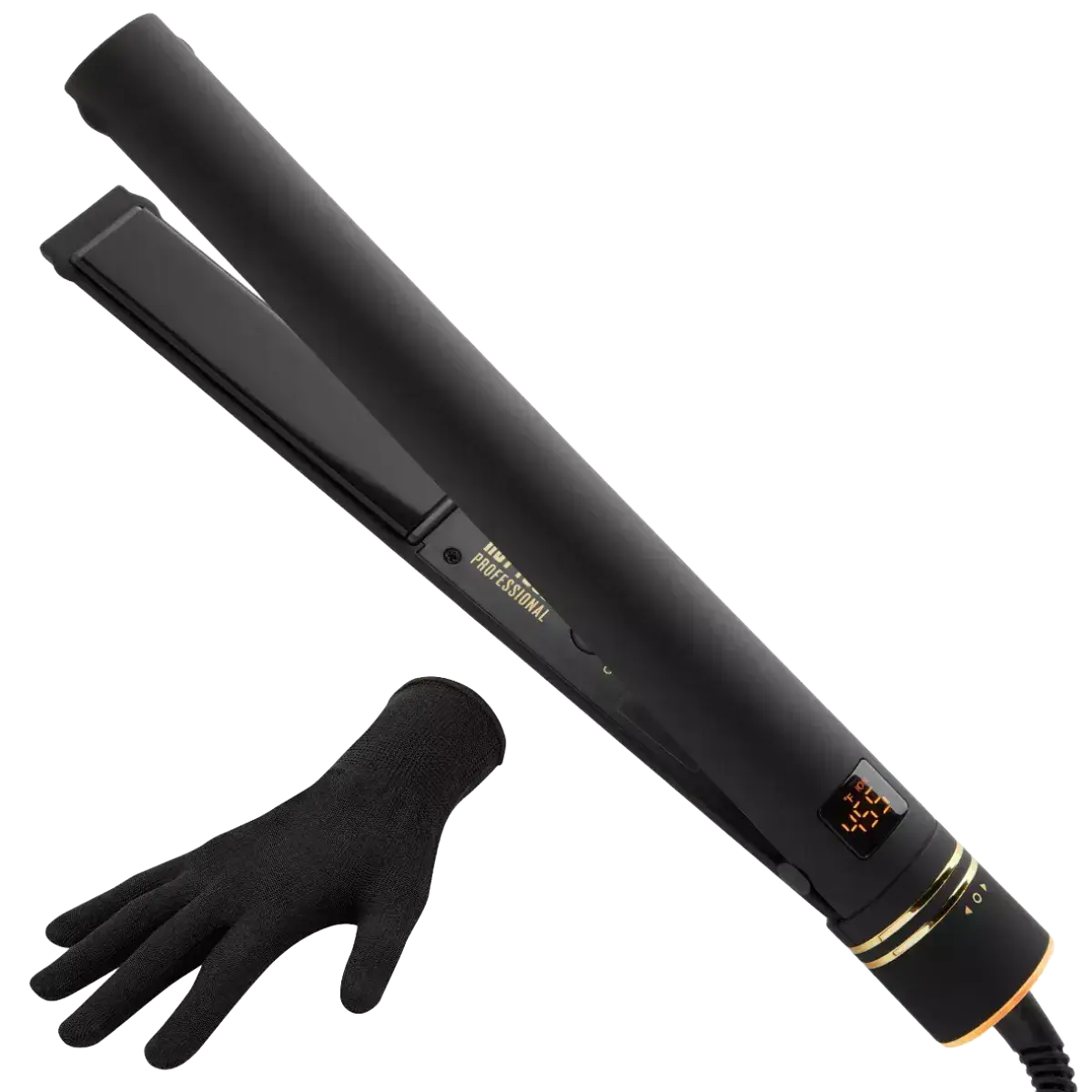 Hot Tools Pro Artist Black Gold Evolve Ionic Salon Hair Flat Iron