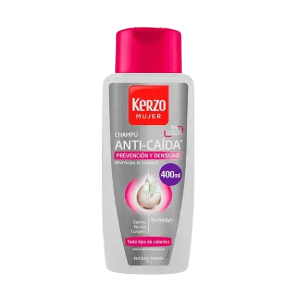 Kerzo Champú Anti-Caída Prevención Y Densidad Para Mujer