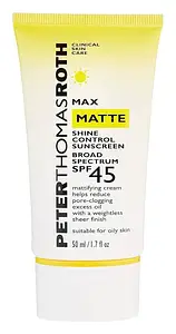 Peter Thomas Roth Max Matte Shine Control Sunscreen Broad Spectrum SPF 45