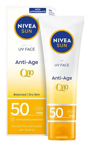 Nivea UV Face Q10 Anti-Age Sun Cream SPF 50 UK