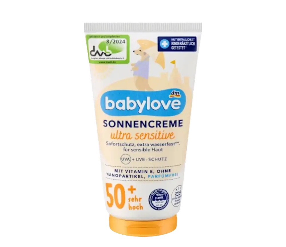 babylove dm Sonnencreame Ultra Sensitive SPF 50+