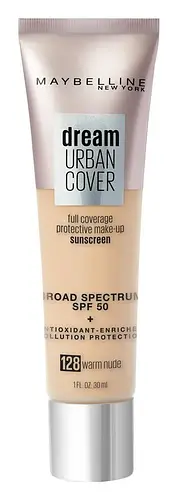 Maybelline Dream Urban Cover Foundation SPF50 128 Warm Nude