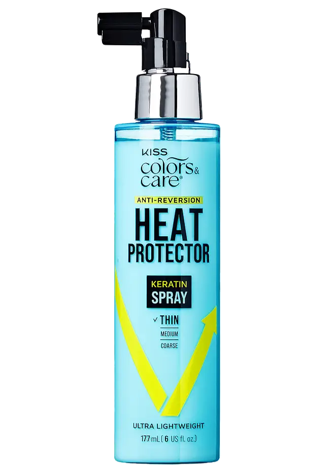 Kiss Colors & Care Anti-Reversion Heat Protector Keratin Spray