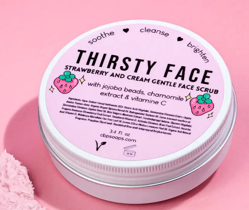 Clean But Psycho Face scrub Thirsty strawberry