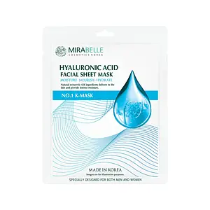 Mirabelle Hyaluronic Acid Facial Sheet Mask