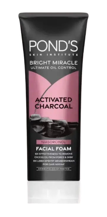 Pond's Bright Miracle Activated Charcoal Facial Foam Indonesia
