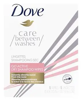 Dove Care Between Washes Go Active Dry Shampoo Wipes