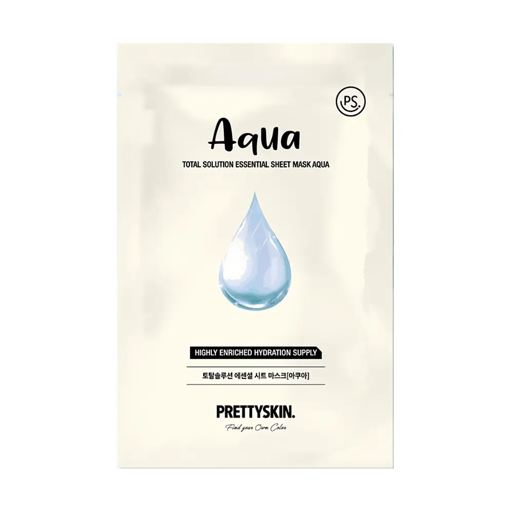 Pretty Skin Total Solution Essential Sheet Mask Aqua