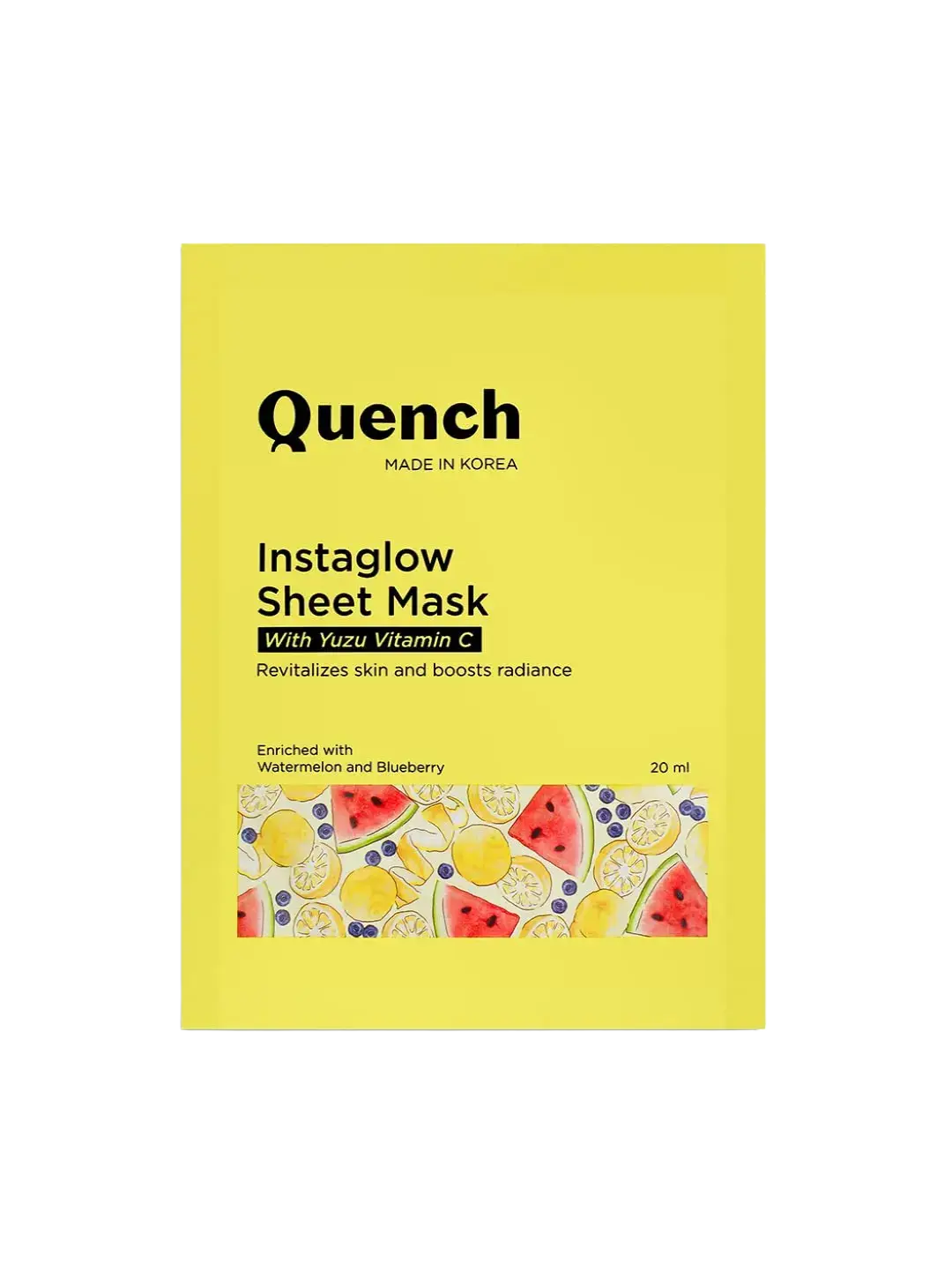 Quench Botanics Instaglow Sheet Mask