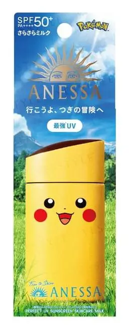 Anessa Pokemon Perfect UV Sunscreen Skincare Milk SPF 50+ Pikachu