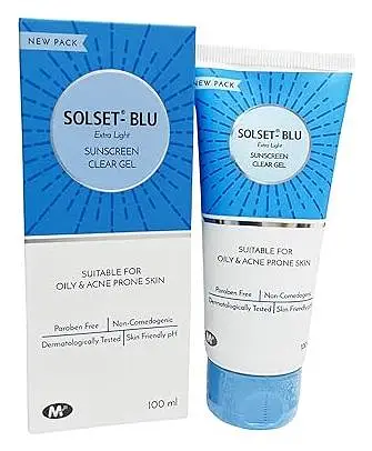 Mohrish Pharmaceuticals Solset - Blu Extra Light Sunscreen Clear Gel