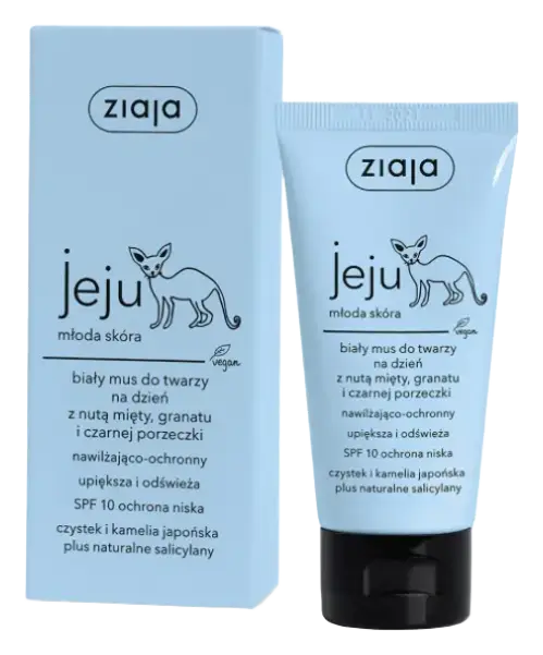 Ziaja Jeju Biały Mus Do Twarzy Na Dzień SPF 10