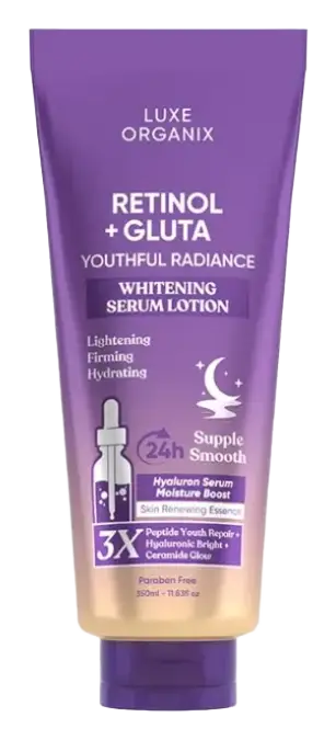 Luxe Organix Retinol + Gluta Whitening Serum Lotion