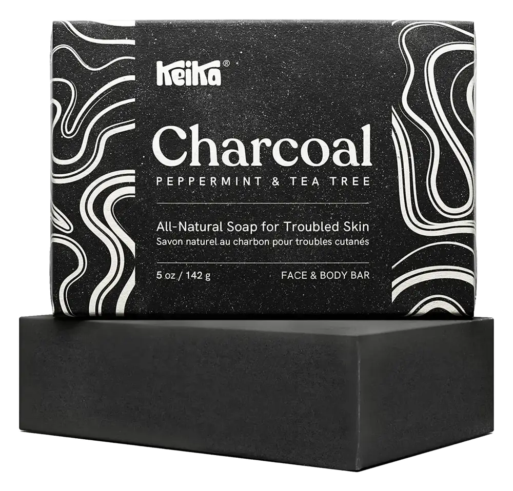 Keika Charcoal Black Soap Bar