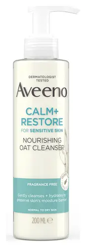 Aveeno Calm + Restore  Nourishing Oat Cleanser For Sensitive Skin UK