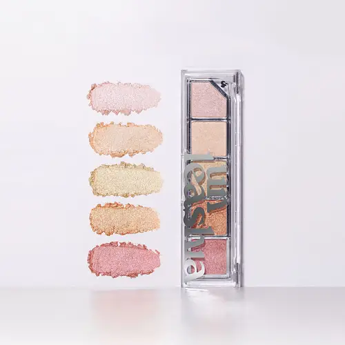 Unleashia Mood Shower Face Palette Highlighter 100 Ballerina Shower