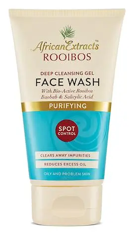 African Extracts Rooibos Skin Care Purifying Deep Cleansing Gel Face Wash
