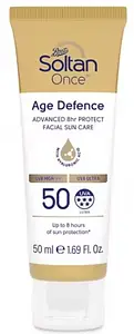 Boots Soltan Once Age Defence Advanced 8Hr Protect Facial Sun Care Cream SPF 50