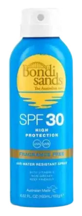 bondi sands SPF 30 Fragrance Free Sunscreen Aerosol Mist