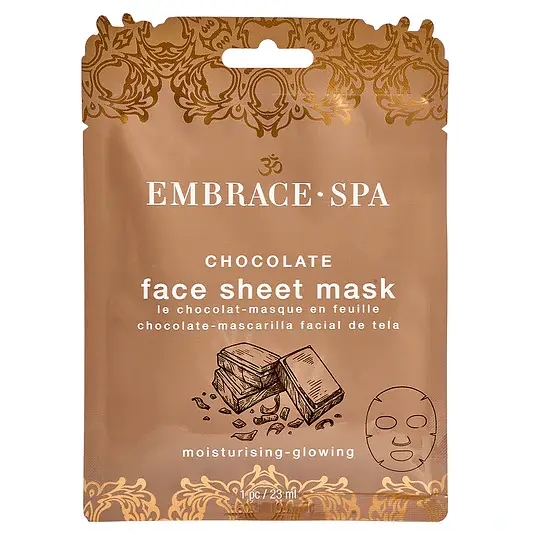 Embrace Spa Face Sheet Mask Chocolate