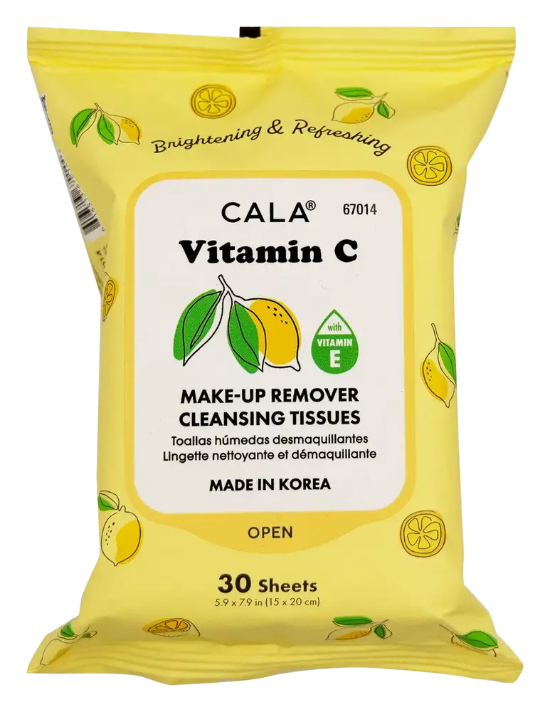 Cala Make-Up Remover Cleansing Tissues Vitamin C