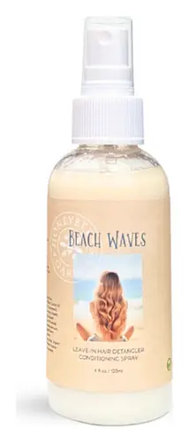 Honeybee Gardens Beach Waves Leave-In Hair Detangler Conditioning Spray