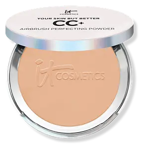 IT Cosmetics CC+ Airbrush Perfecting Powder Foundation Medium Tan
