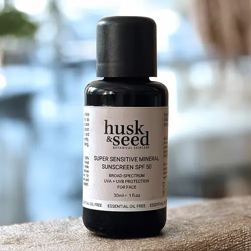 Husk & Seed Super Sensitive Mineral Sunscreen SPF 50 (For Face)