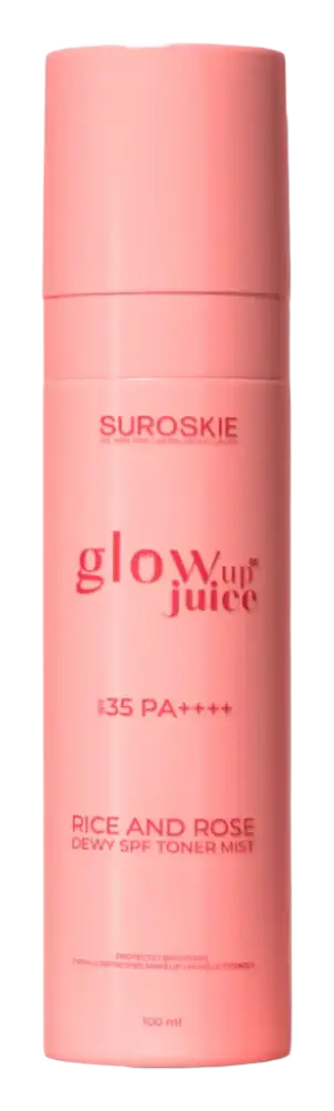 Suroskie Glow Up Juice Rice And Rose Dewy Toner Mist SPF 35 PA++++